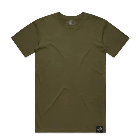 AUTHENTIC HASTA MUERTE OLIVE GREEN GOLD LABEL HEAVY WEIGHT TEE SHIRT SIZE XL - Picture 1 of 7